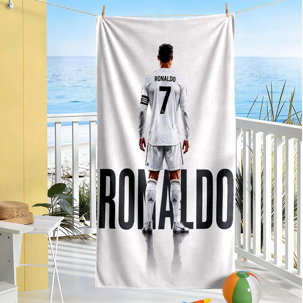 Crz Football Legends Beach Towel Super Soft & Absorbent Comfortable Lightweight Suitable for Swimming, Gym, Camping, Yoga Vacation