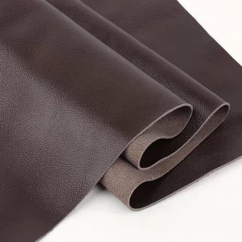 

Fine grained coffee colored 1.2mm soft cowhide top layer leather sofa soft bag headboard car seat dark brown leather material 20x20cm коричневый