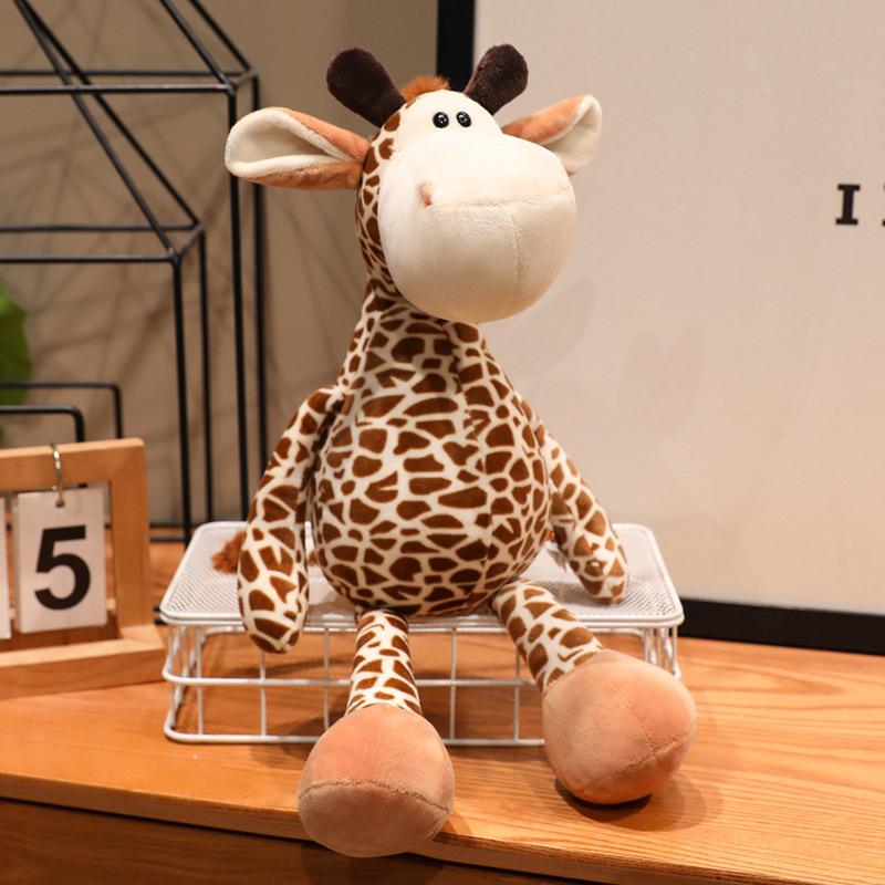 Cross-border forest animal series doll plush toy simulation lion tiger monkey doll plush