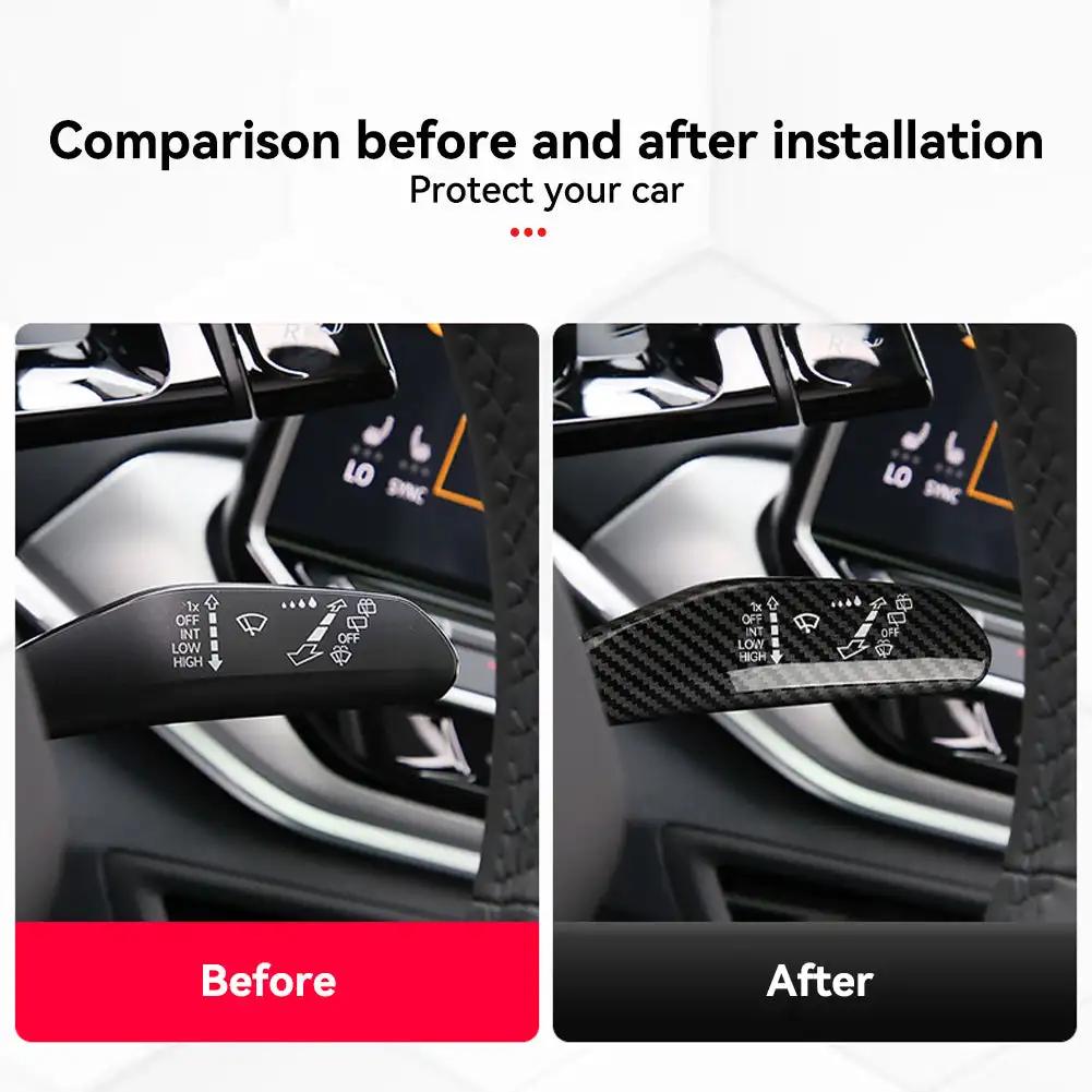 Car Wiper Switch Trim Steering Wheel Headlight Switch Control Cover Accessories for VW Volkswagen ID.3/ID.4/ID.6RZ7 BJP1