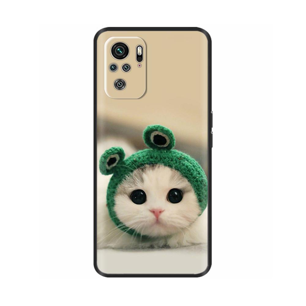 For Redmi Note 10 Case Note 10s Cute Soft TPU Protector Silicone Cover For Xiaomi Redmi Note 10 Pro Lightweight Shockproof Cases
