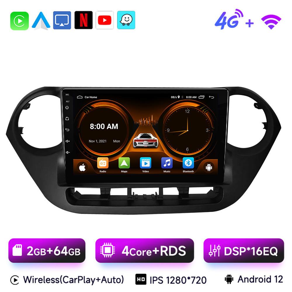 9" Car Radio For Hyundai Grand I10 I 10 2013 2014 2015 2016 2017 2018 Android 13 Carplay Auto Multimidia Video Player Head Unit