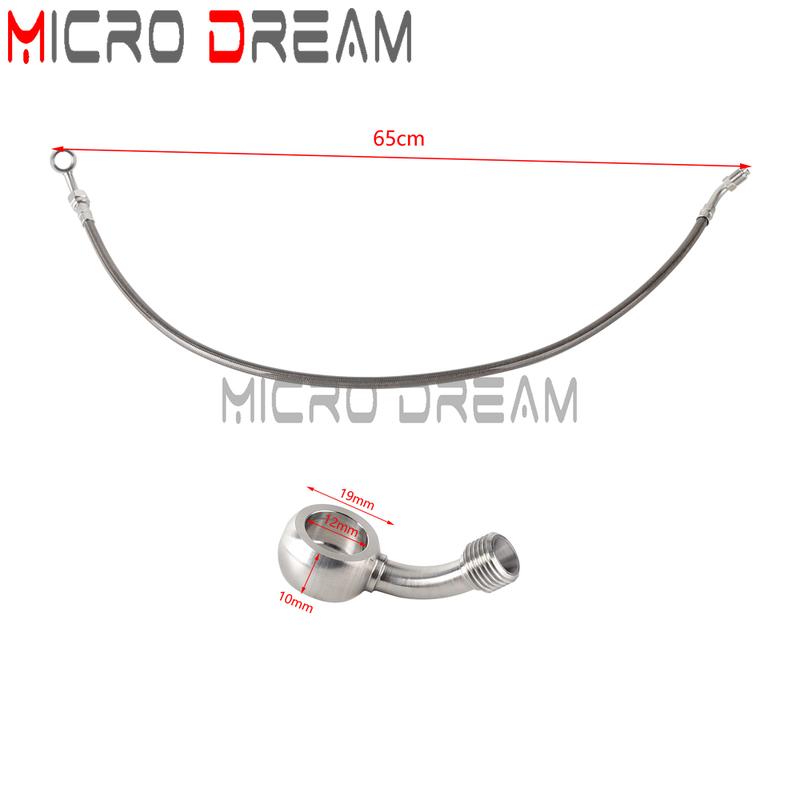 Motorcycle Braided Hydraulic Brake Hose Line Cable w/ ABS Controller Adapter Kit For Harley Softail M8 2018-2023 FXLR FXST FLSB