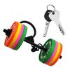 Fitness Enthusiast Gift Removable Rubber Dumbbell Keychain Gym Inspired Travel Accessory Modern Bag Ornament