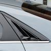 For Hyundai Elantra   Car Rear Louver Window Side Shutter Cover Trim Sticker Vent Scoop ABS Carbon Fiber Gloss Black