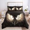 Juego de ropa de cama de 2/3 piezas Estampado Digital Cómoda Funda Nórdica para Decoración de Dormitorio en Casa, 1 Funda Nórdica y 2 Fundas de Almohada con Cremalleras