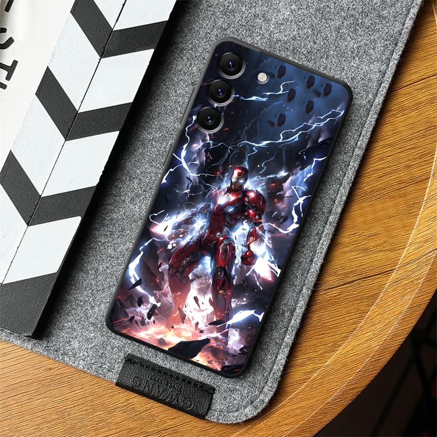 Marvel Lightning Iron Man Phone Cover Case for Samsung Galaxy A57 A53 A35 A52 A36 A24 A55 A32 A25 A23 A73 A51 A37 A22 A26 A71
