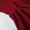 Women's Red A-line Dress: French Heiress Style, Bow Backless, Spaghetti Straps, Waist-Cinching, Fluffy Skirt