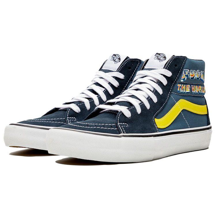 Sk8 Supreme x Vans Hi 'Fuck The World - Navy' VN0A45JDSY2