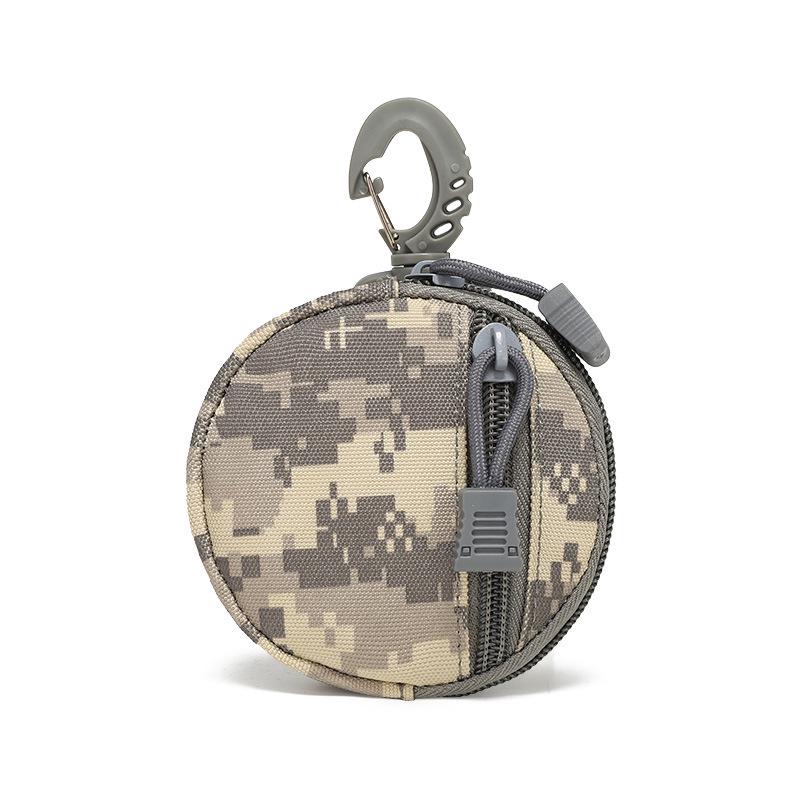 Compact Water-Resistant Travel Pouch with MOLLE Attachment & Key Holder