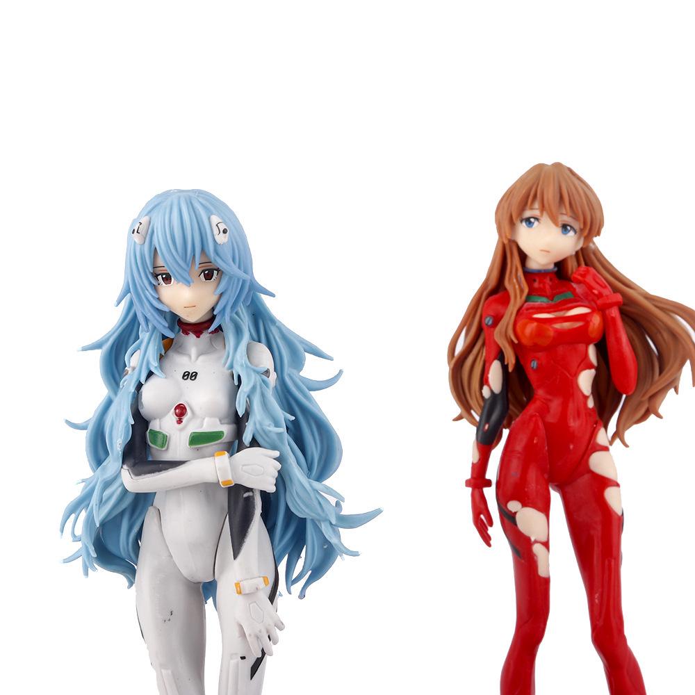 Evangelion Battle Suit Figures: Asuka Langley & Rei Ayanami Mecha Anime Models
