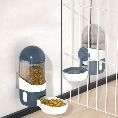 Mangiatoia per cani, gatti, ciotola per acqua, contenitore per alimenti per animali domestici, dispenser per alimenti trasparente, accessori per cuccioli e gattini