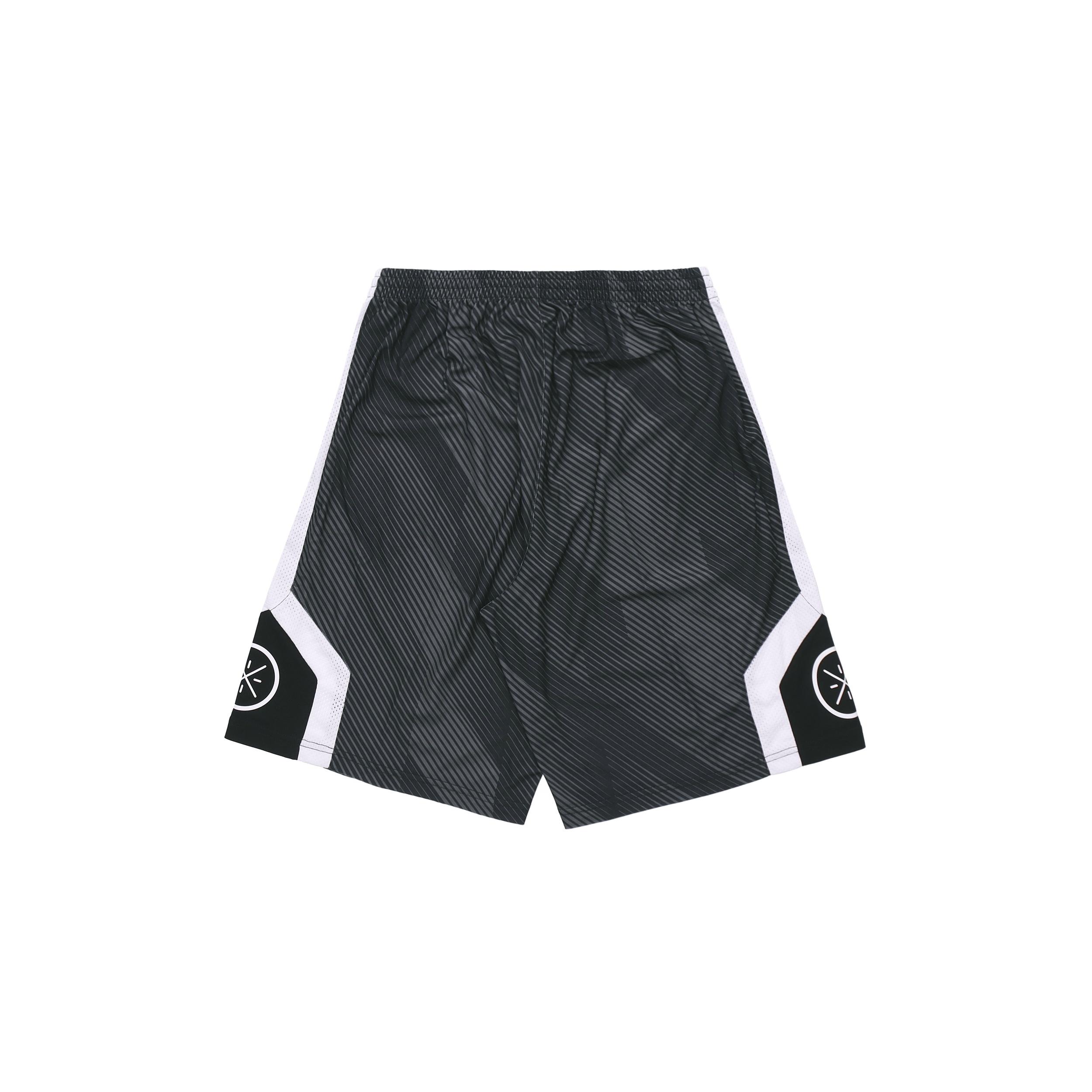 Li-Ning Way Of Wade Logo Basketball Shorts Black Grey Men s AAPP281-1 L