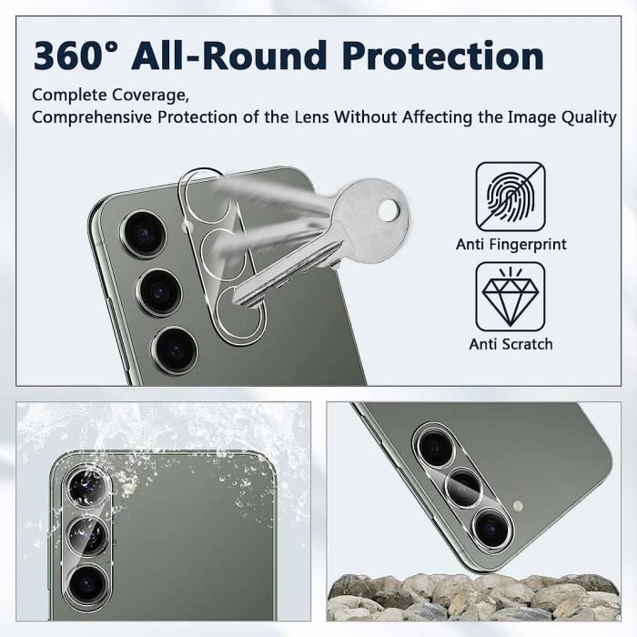 2 x Objektivschutz für Samsung Galaxy S23 Gehärtetes Glas