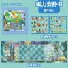 Plants Vs. Zombies Game Magnetic Quiet Sticker Toy Book Children Reusable Toy Concentration and Creative Thinking Training Gift