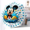 Mickey Mouse, Water Splash Themed Automatic Opening and Closing Umbrella, Brightly Colored 8-rib Portable Umbrella, Suitable for Men and Women, A Perf