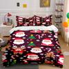 Jolly Festive Cheer Bedding Sets Duvet Cover Sets Duvet Covers Pillowcases(1*Duvet Cover 2*Pillowcases Without Duvet Insert)