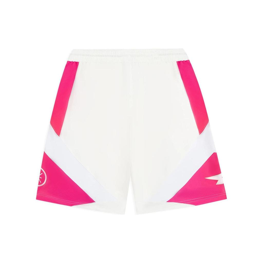 Li-Ning Wade Series Contrast 3D Letter Print Sports Casual Shorts Men Bottoms White AAPS137-1