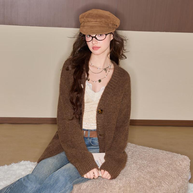 

Sancai Duxing 2025 Winter V-Neck Knit Cardigan XL 170/92A