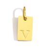 Gold-Plated Alphabet Pendant Accessories – 26 English Letters Stainless Steel for DIY Jewelry