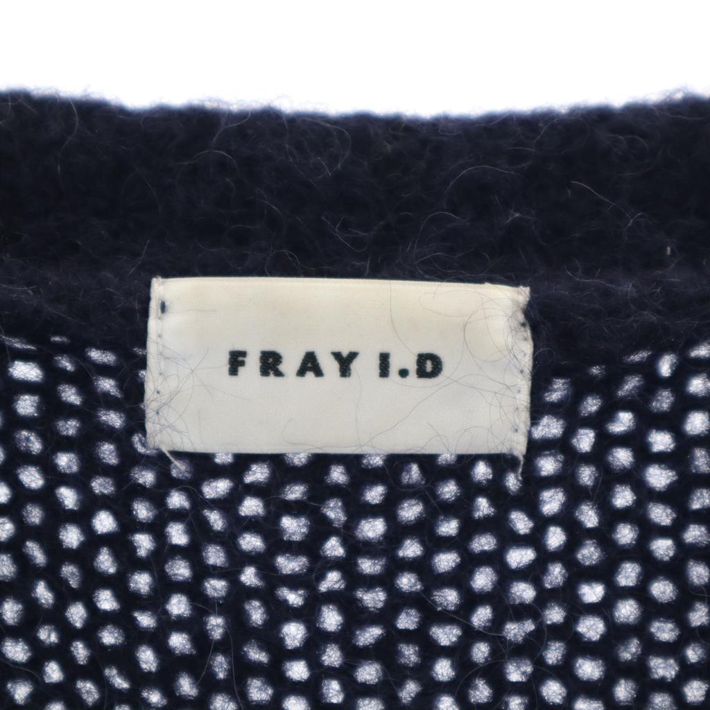 FRAY I.D alpaka karışımı Gül desenli Uzun kollu triko tek parça F Lacivert Kadın Kullanılmış