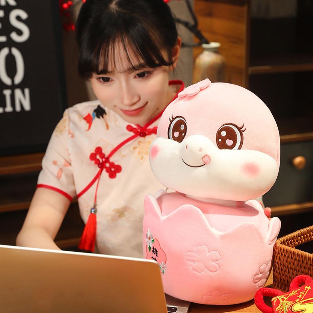 Chinese Style Snake Year Plush Toy Big Eyes Lucky Snake Doll  Home Decor