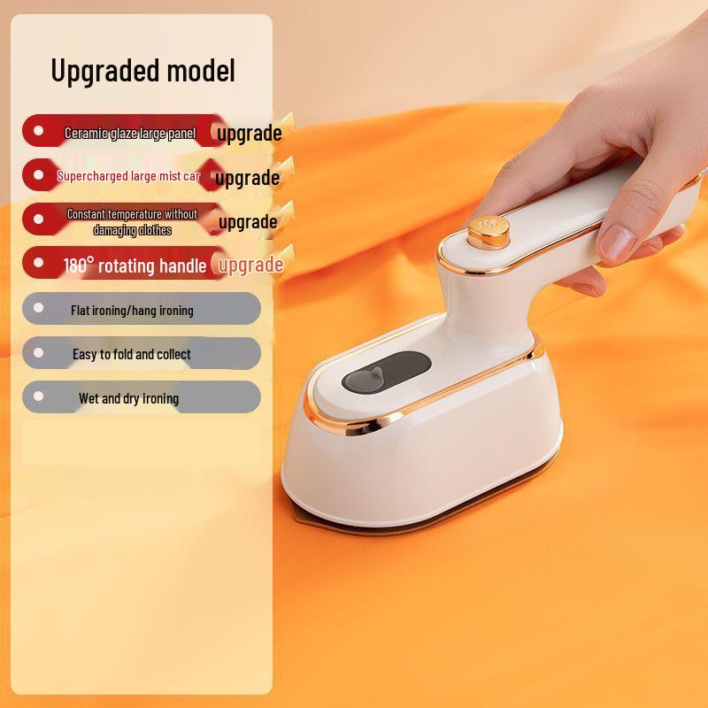 Compact Handheld Garment Steamer for Home and Dorm Use