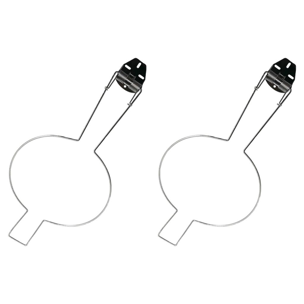 2pcs/set Hat Hanging Rack Storage Rack Stand Holder Stainless Steel Hat Rack Built In Spring