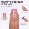 Milky Whit French Tip Press on Nails, 240Pcs French Press On Nail Short Square,Pre-Applied Primer & Top Coat,4 in 1 Gel Nail Tips Soak off Acrylic