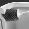 Wall-Mounted Toilet Brush with Long Handle & Soft Bristles for Bathroom Cleaning