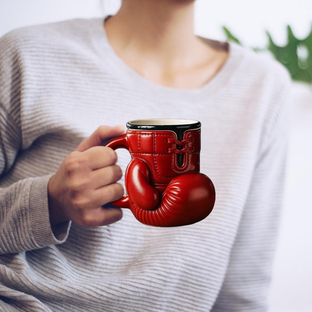 Boxing Gloves Mug Coffee Cup Resin Crafts Tabletop Accessories