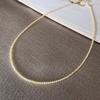 Delicate Japanese-Korean Zircon Beaded Crystal Necklace: Versatile Summer Accessory