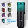 15V Professional USB RGB Microphone Condenser Microphones for Laptop Recording Sing Live for Gaming