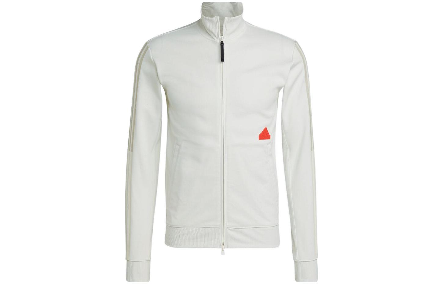Adidas Jackets Men s White Stand Collar Moderate Other HG2071 2XL