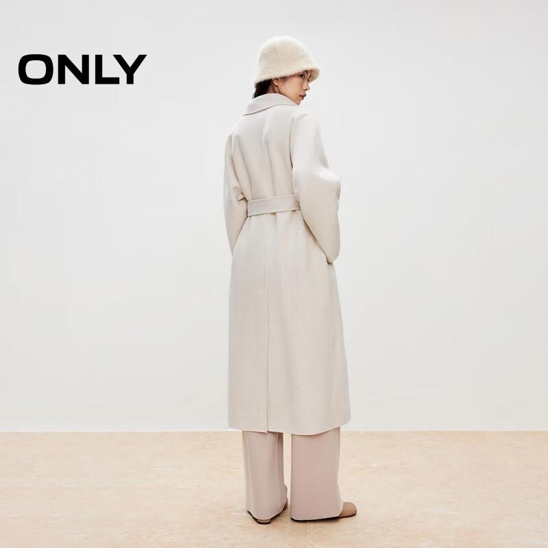 ONLY Women's Double-faced Wool Blend Lapel Coat
