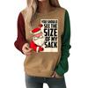 Women Christmas Printed Sweatshirts Fashion Long Sleeved T-shirt Round Neck Hoody Women's Hoodies Female Tops