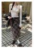 Langsha Women's U-Neck Long Sleeve Slim Fit Knit Base Layer