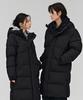 Chasecult Unisex Basic Hooded Long Padded Jumper - Black