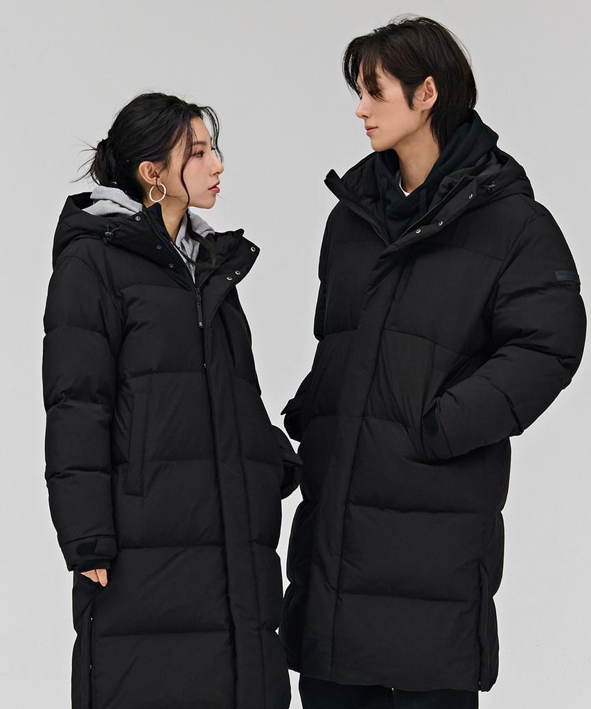 Chasecult Unisex Basic Hooded Long Padded Jumper - Black