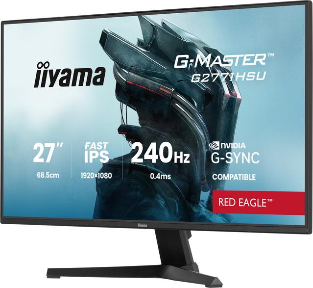 Monitor iiyama g-master g2771hsu-b1 red eagle 27 fhd ips 0.4ms 240hz g-sync flicker free czarny
