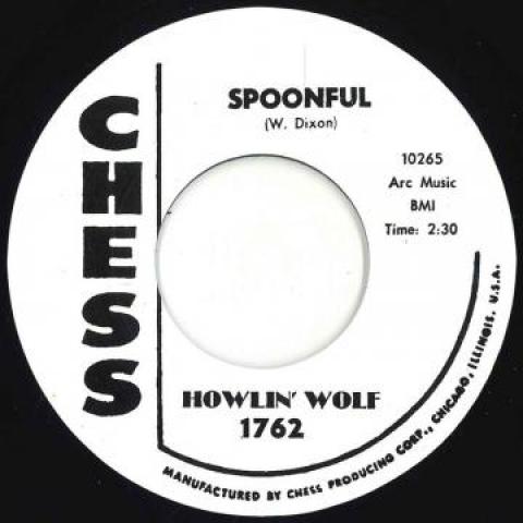 

7inch Record HOWLIN WOLF - Spoonful / Howlin For My Darling 1762 Chess UK 1960 UK Blues