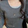 Zircon Tiger Eye Pearl Wood Horse Pendant Sweater Chain - High-End Autumn/Winter Women's Necklace