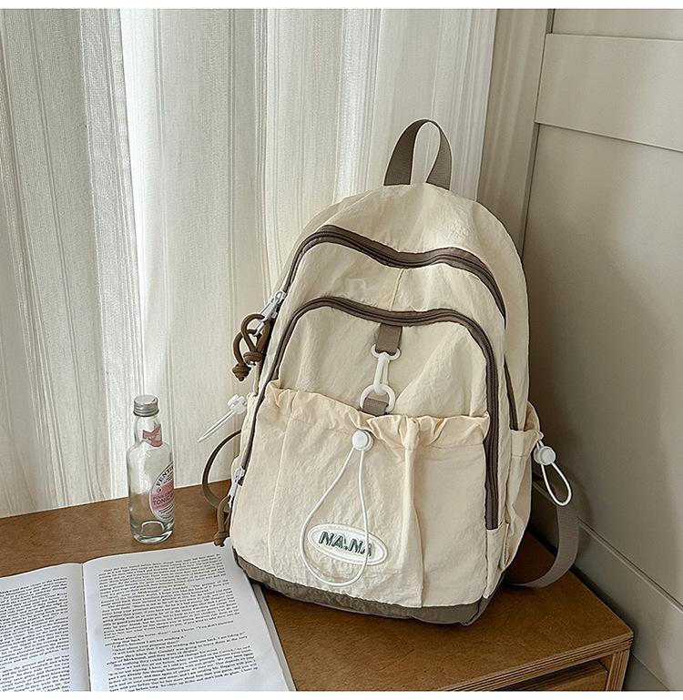 Schoolbag Backpack Women's 1011 Summer New Trend Middle School Student School Bag Large Capacity Short Trip Lightweight Travel Bag
