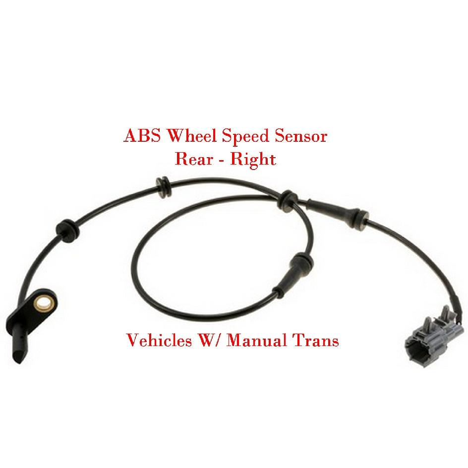 ABS Wheel Speed Sensor Rear Right Fits:47900-9CA6A Nissan Frontier 2005- MT