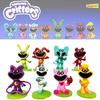 Adorable 8-9cm Smiling Animal Figurines Cake Toppers 8-pack 3d Models