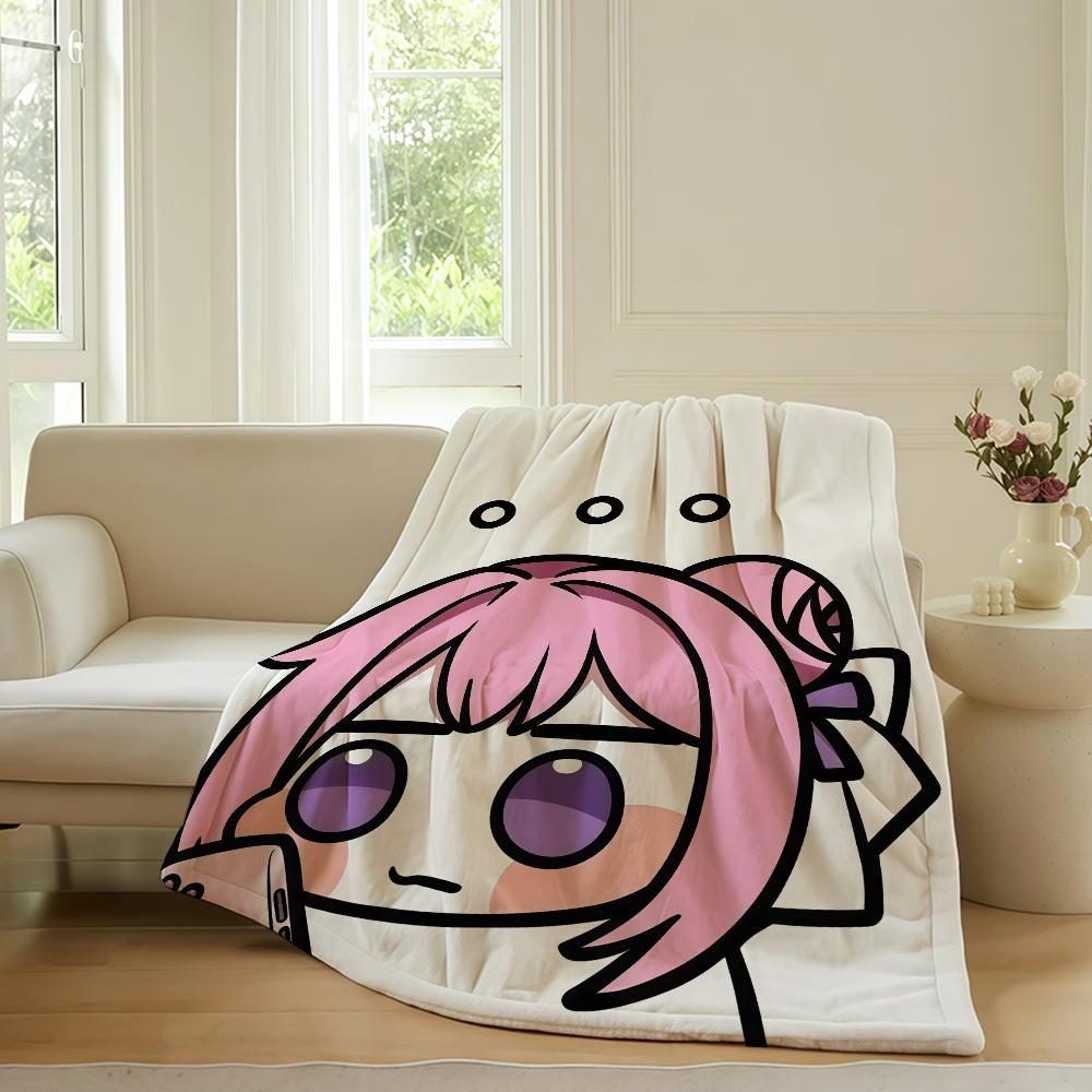 Cartoon cute N Nikke D DOROS Blanket For Sofa Office Bed Plane Travel Sleep Read Relax Camping Soft And Warm