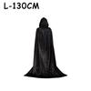 Unisex Black Hooded Cloak Witch Cosplay Accessories Costumes Masquerade Family Celebration Decor Halloween Party Cosplay Costume