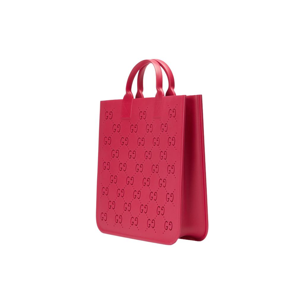 Gucci Hohles Design Unifarbene Gummi-Tragetasche Kinder-Tragetaschen Lila Rot 679365-JFO00-2797