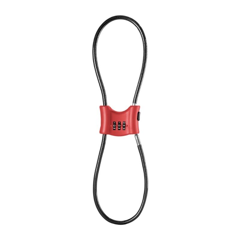 Anti Theft Steel Cable Lock For Motorcycle Helmets Bicycles Suitcases Flexible Cable Lock Travel Security