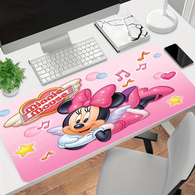 1pc Minnie Mouse Pink Music Cartoon Large Game Mouse Pad Non Slip Office Mousepad Y052011 30cmx60cm(11.8x23.6inch)